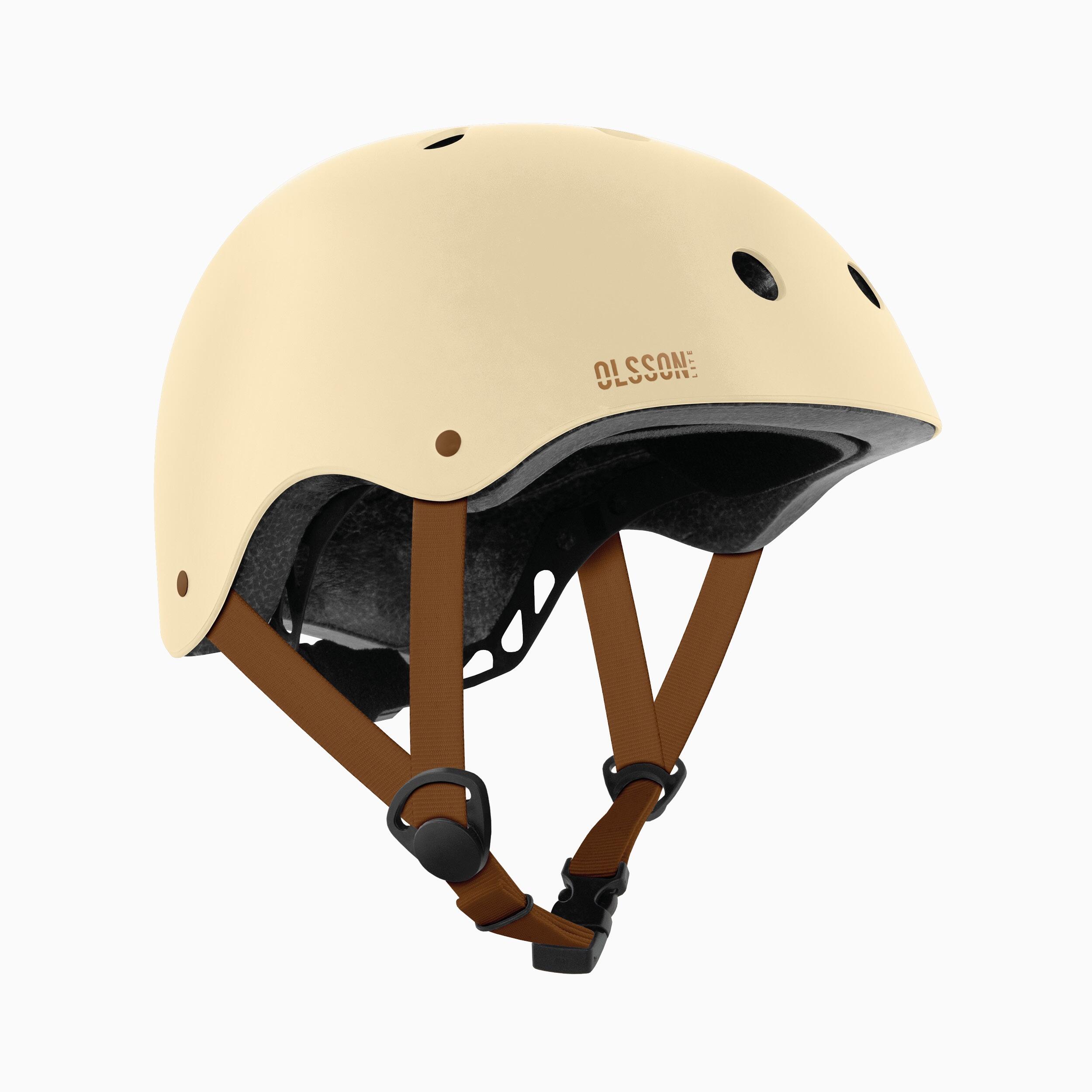Casco bambino OLSSON HERO Beige M-L 52–54cm – Per pattini skate bici monopattini 5/7