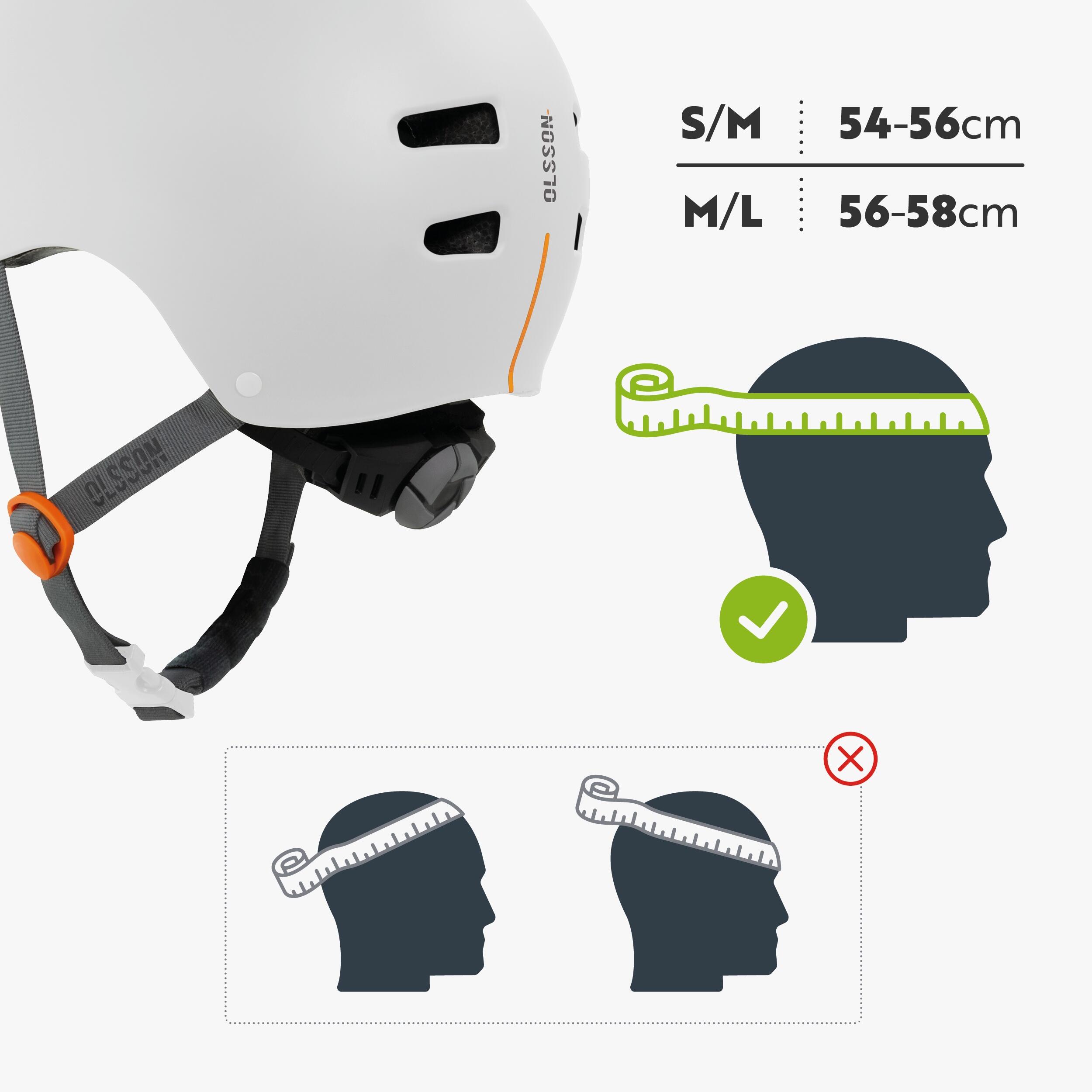 Casque trottinette OLSSON URBAN RIDER Blanc 54-56cm skate rollers vélo 2/7