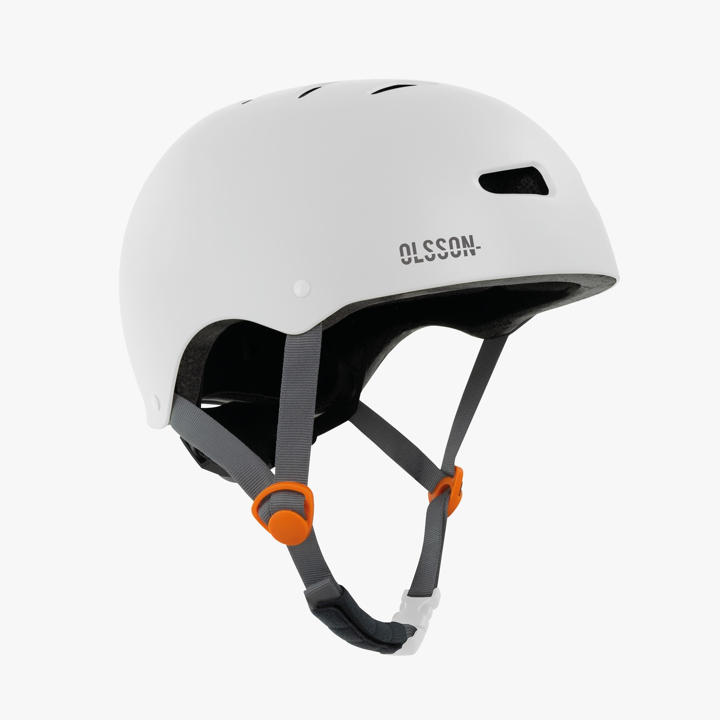 Casque trottinette OLSSON URBAN RIDER Blanc 54-56cm skate rollers vélo 5/7
