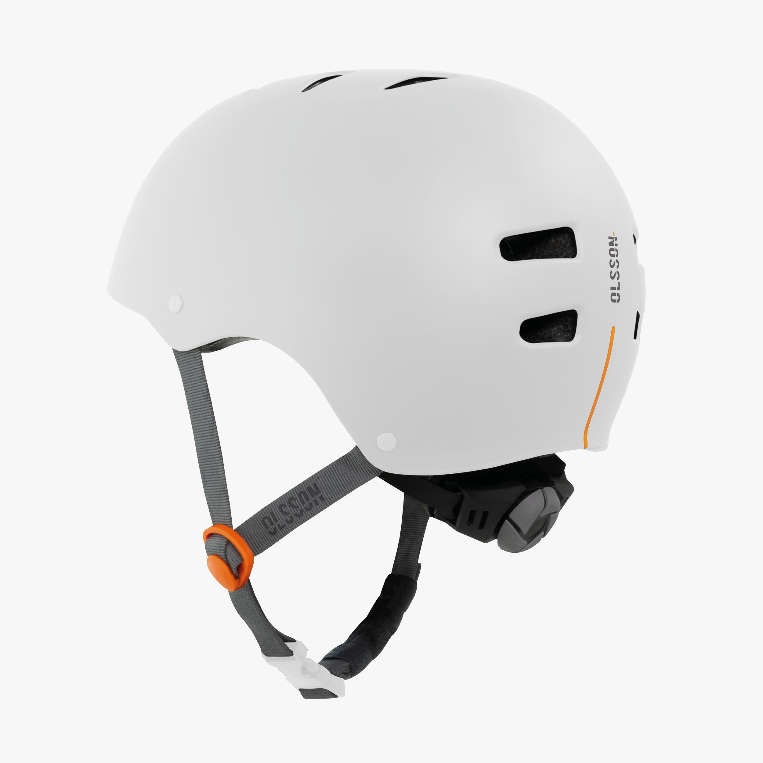 Casque trottinette OLSSON URBAN RIDER Blanc 54-56cm skate rollers vélo 6/7