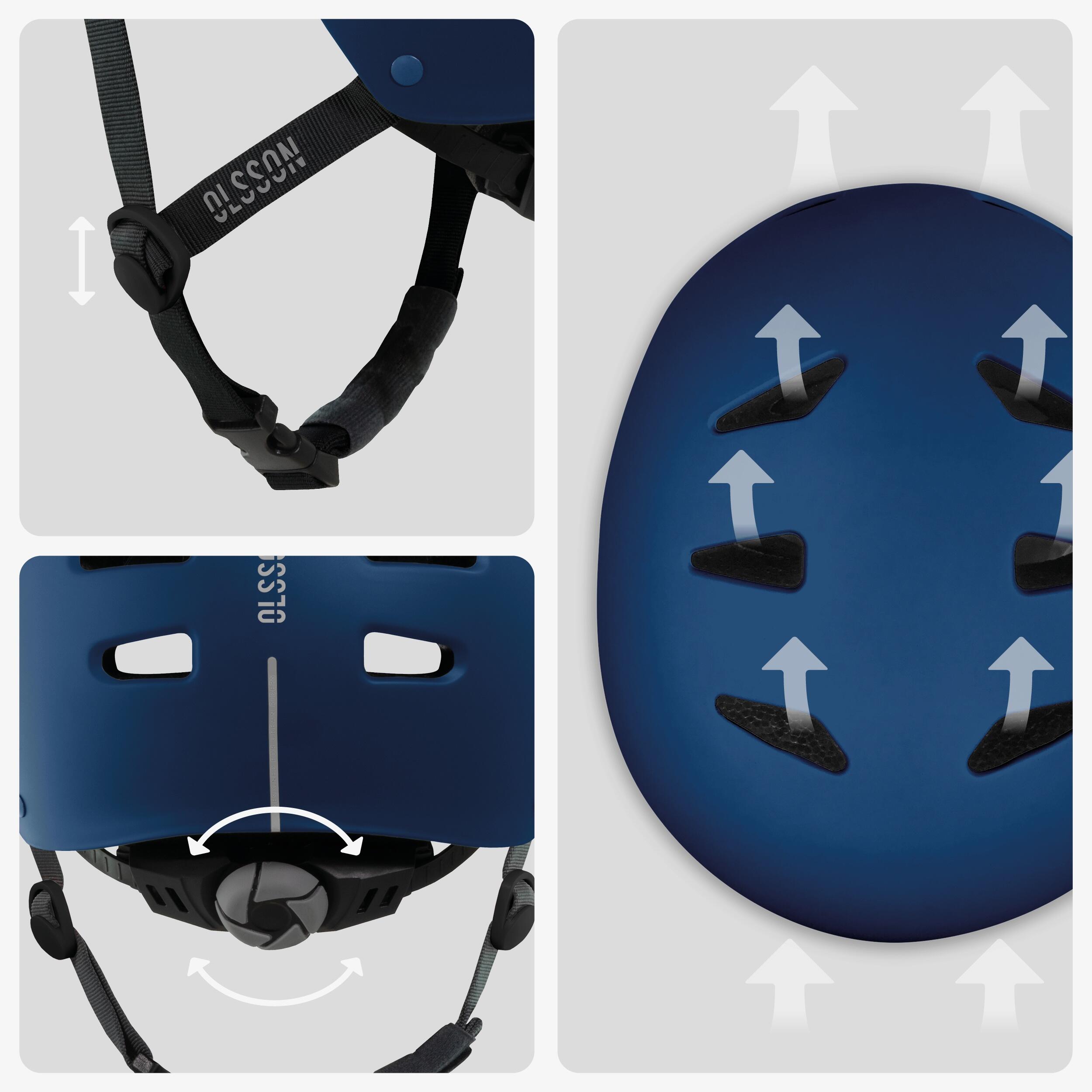 Casco monopattino OLSSON URBAN RIDER Blu 56–58cm – Per skate, pattini, bici 4/7