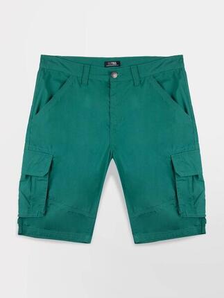 Bermuda ceinture semi-élastiquée avec passants Homme - VALENBER Sediment