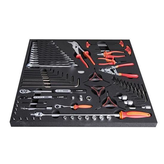 Unior Werkzeugset SOS Drehmoment + Zange rot, 68-teilig - SET4-2600AC-US