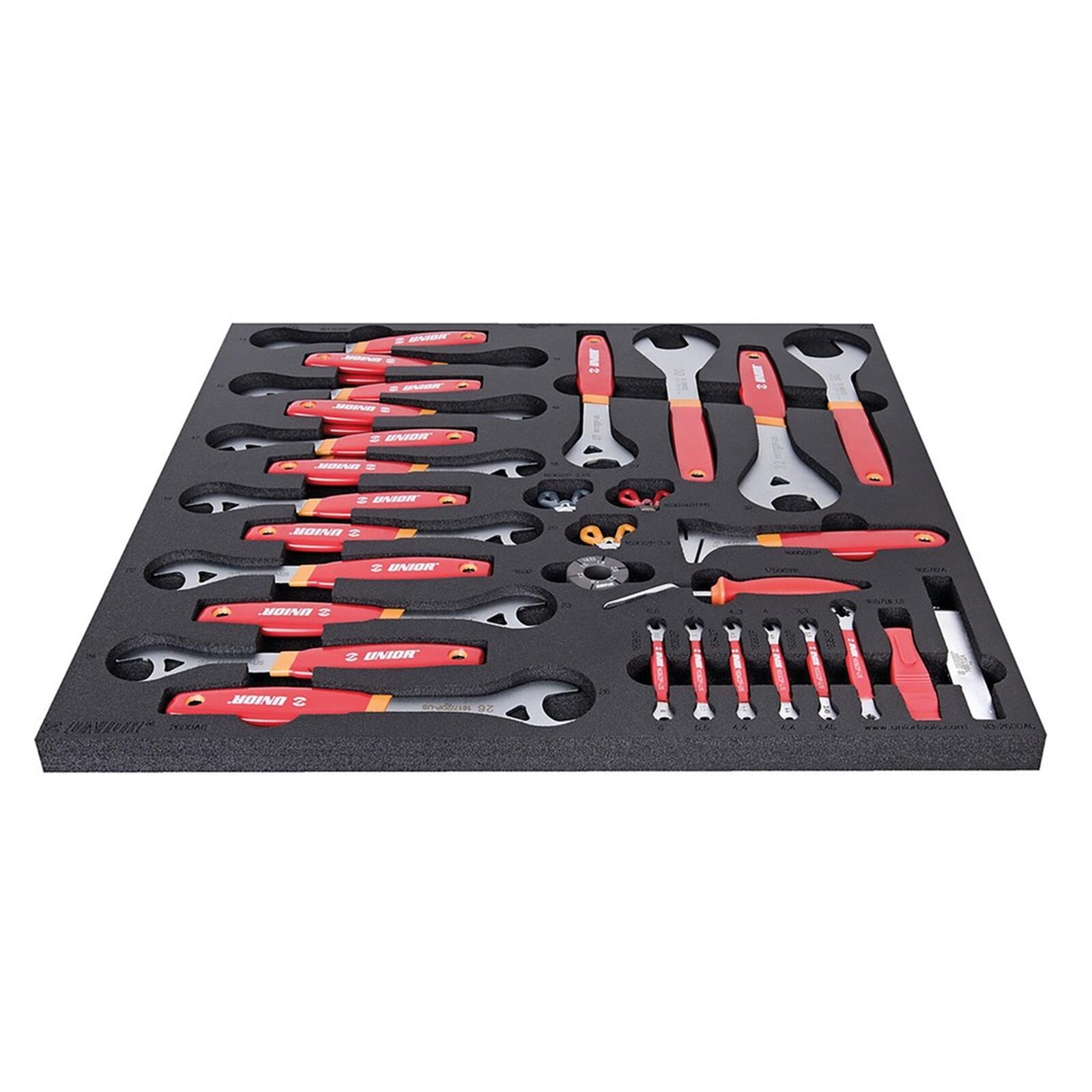 Unior - Clés Sos, Clés À Rayons, Démonte-pneus - Red - 560 X 570 X 40 Mm / 35 Pcs - 5 - Bidon Porte-outils - Rouge - Taille Unique - Decathlon
