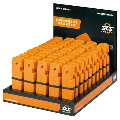 SKS Reifenheber-Display orange Verkaufsdisplay mit 50 Sets=150 Reifenh.