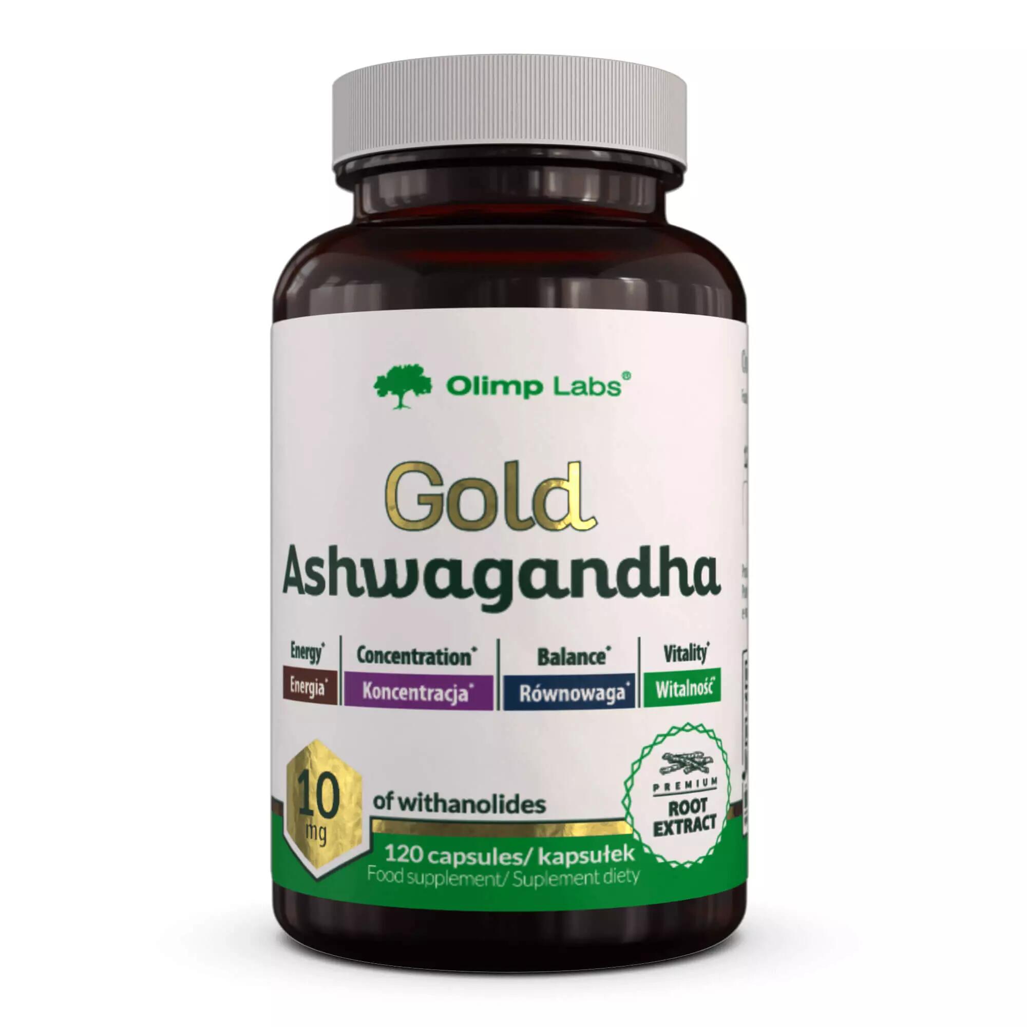 Ashwagandha Olimp Gold Ashwagandha - 120 Kapsułek