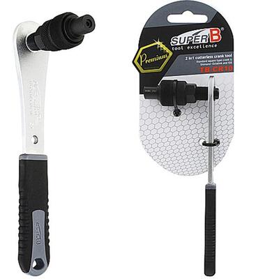 SuperB Kurbelabzieher TB-CR10. 2 in 1. Premium. für 4kant. ISIS und Octalink