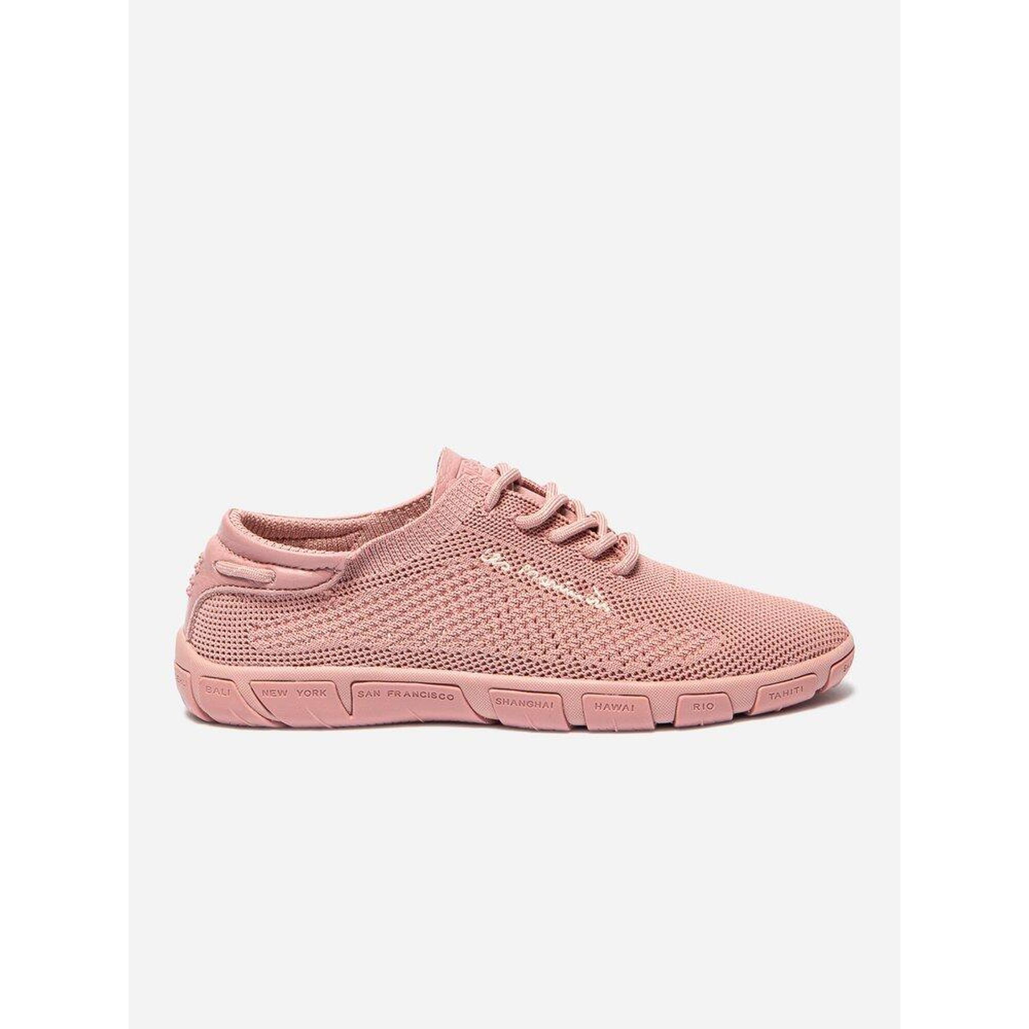 Tbs - Tennis Toile Femme - Jazaria Rose/rouge - Baskets - Blanc|rose - 38 - Decathlon
