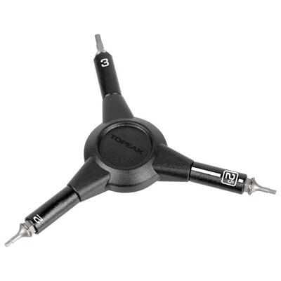 Topeak Innensechskantschlüssel Y-Hex Speed Wrench, Schwarz, 2/2,5/3 mm