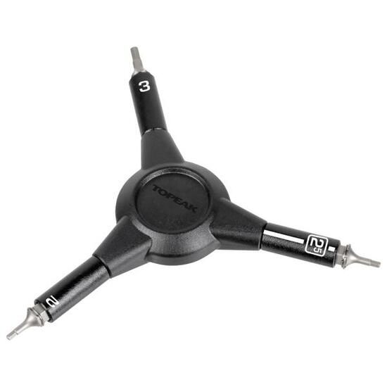 Topeak Innensechskantschlüssel Y-Hex Speed Wrench, Schwarz, 2/2,5/3 mm