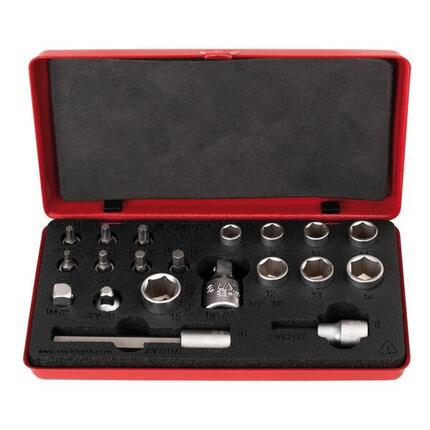 Unior Bits- und Steckschlüssel-Set rot, 1782