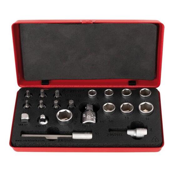 Unior Bits- und Steckschlüssel-Set rot, 1782