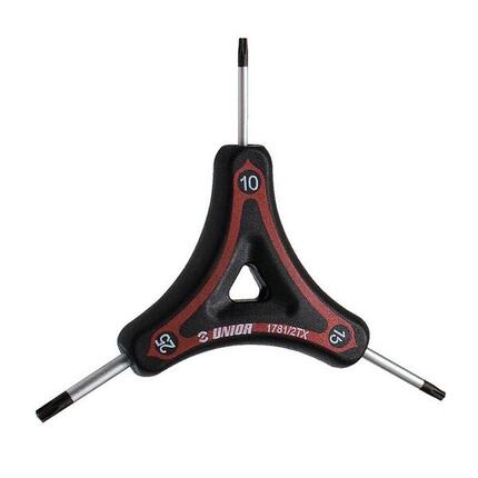 Llaves Torx en Y Unior 10/15/25 mm negro/rojo