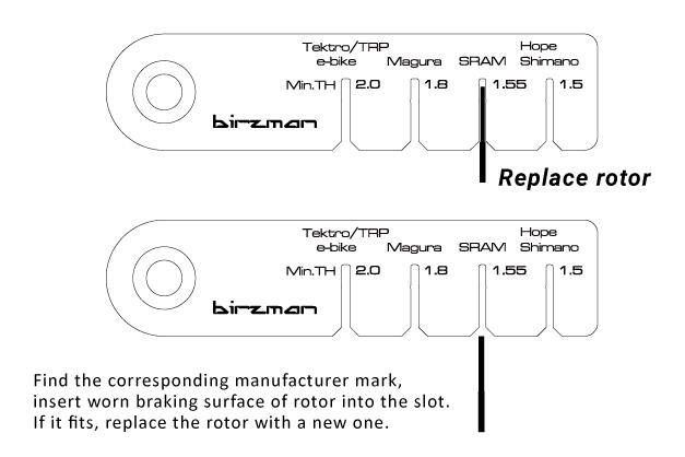 Remschijf Wear Indicator Tool 2/3