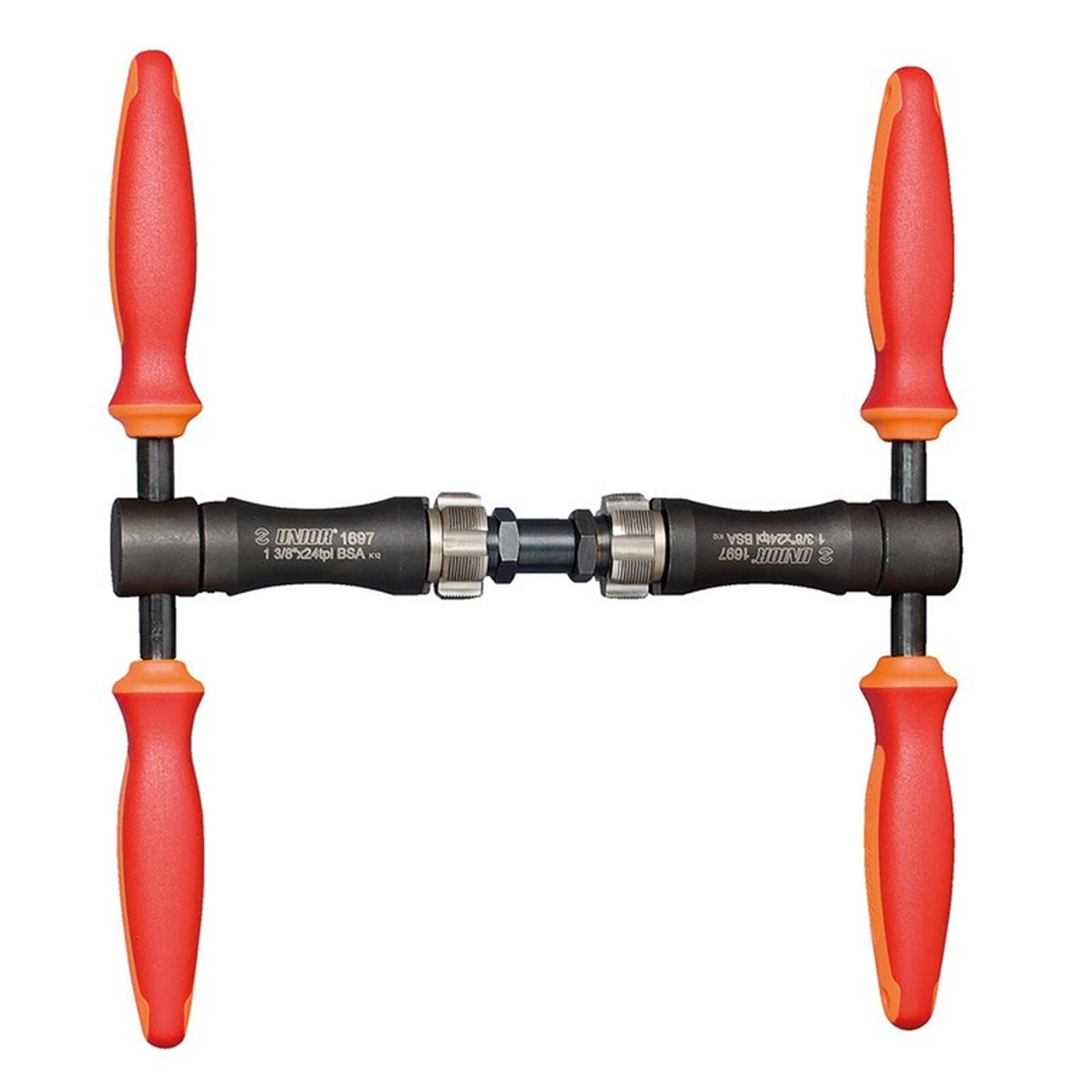 Zestaw gwintowników Unior BSA do suportu 1.3/8 × 24 TPI