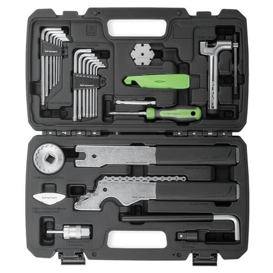 Birzman Werkzeugkoffer Essential Tool Box 13 Teile, Schwarz