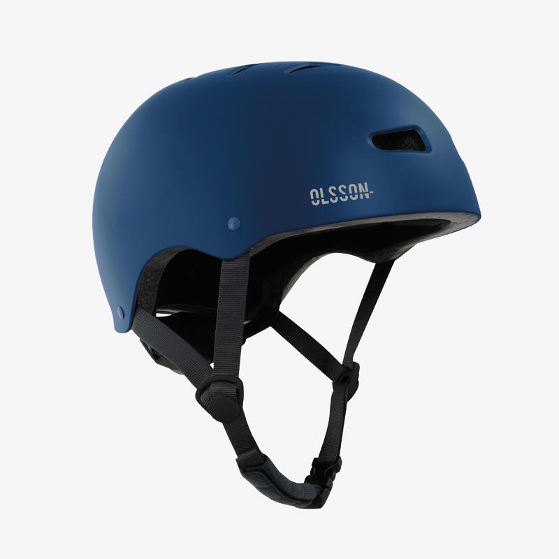 Casque trottinette OLSSON URBAN RIDER Bleu 54-56cm skate rollers vélo