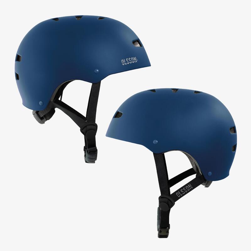 Casque trottinette OLSSON URBAN RIDER Bleu 54-56cm skate rollers vélo