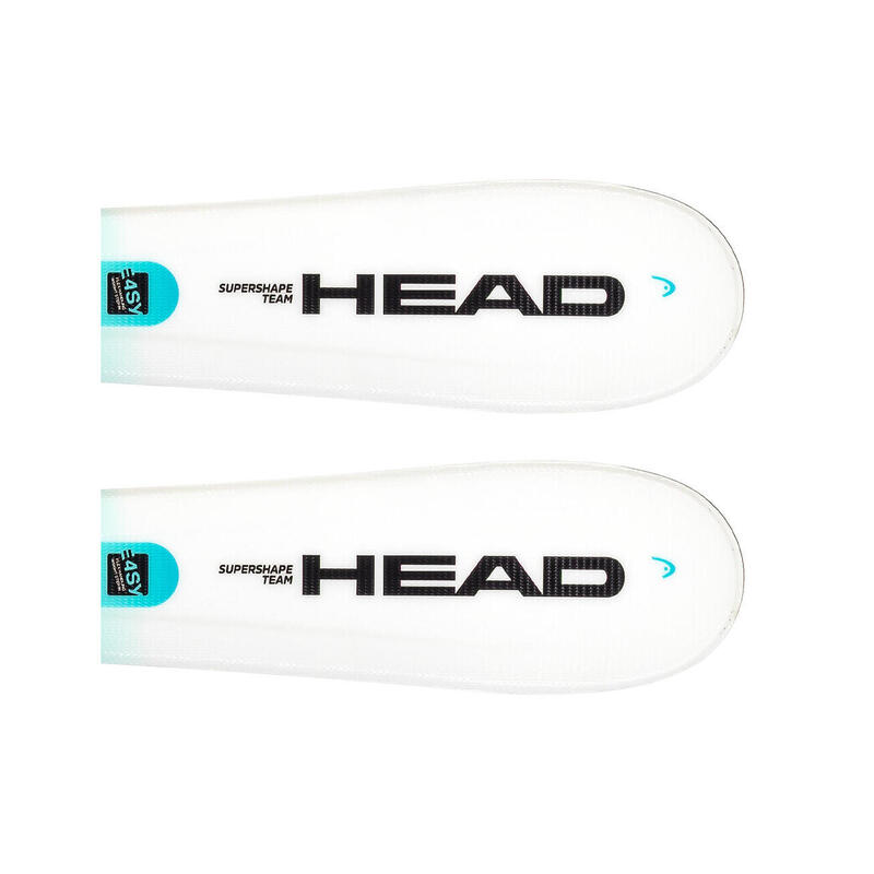 Narty juniorskie HEAD SUPERSHAPE TEAM EASY + wiązanie HEAD JRS 4.5 z GRIP WALK