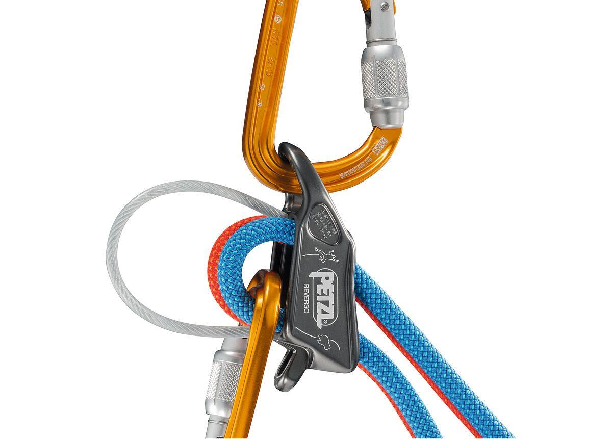 Dispositivo di assicurazione Petzl REVERSO in alluminio 57 g verde 4/4