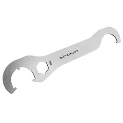 Clé double face pour manivelle et pédalier - argenté