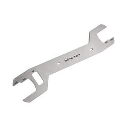 Clé à roulements double face - argent