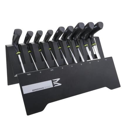 Birzman Innensechsrund- & Innensechskantschlüssel T-Schlüssel, Schwarz, 9-teilig