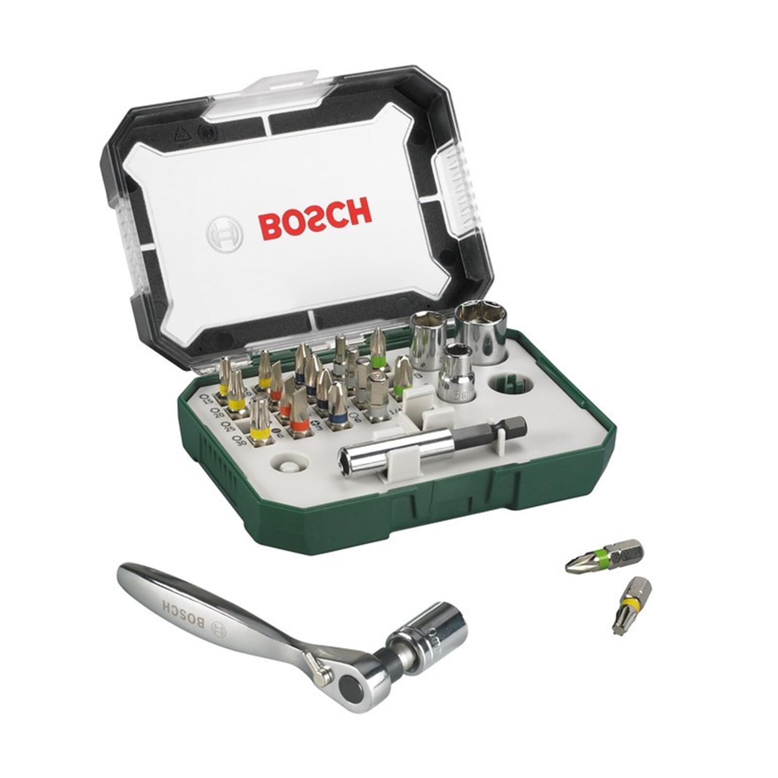 BOSCH Bosch Mini Schrauberbit-und Ratschen-Set BOSCH 26-tlg. 19 Bits