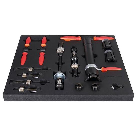 Unior Werkzeugset SOS Rahmenaufbereitung rot, 19-teilig - SET3-2600C-US