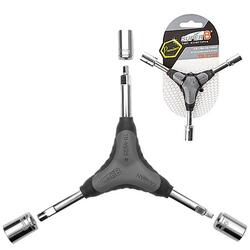 Clé allen en "Y" 4/5/6 + douilles 8/10/12 Super B