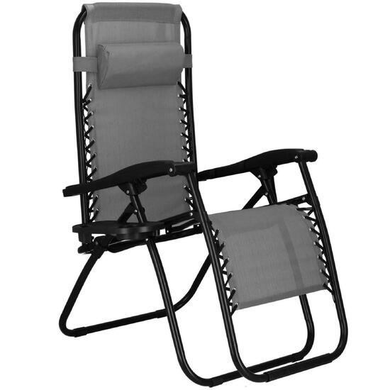 Leżak turystyczny Springos zero gravity z zagłówkiem