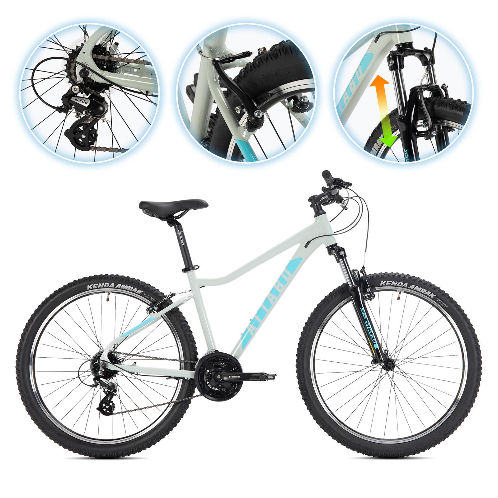 Attabo - Vtt Femme Attabo Alpe 1.0 - Vélo Tout Terrain - Gris - 15 - Decathlon