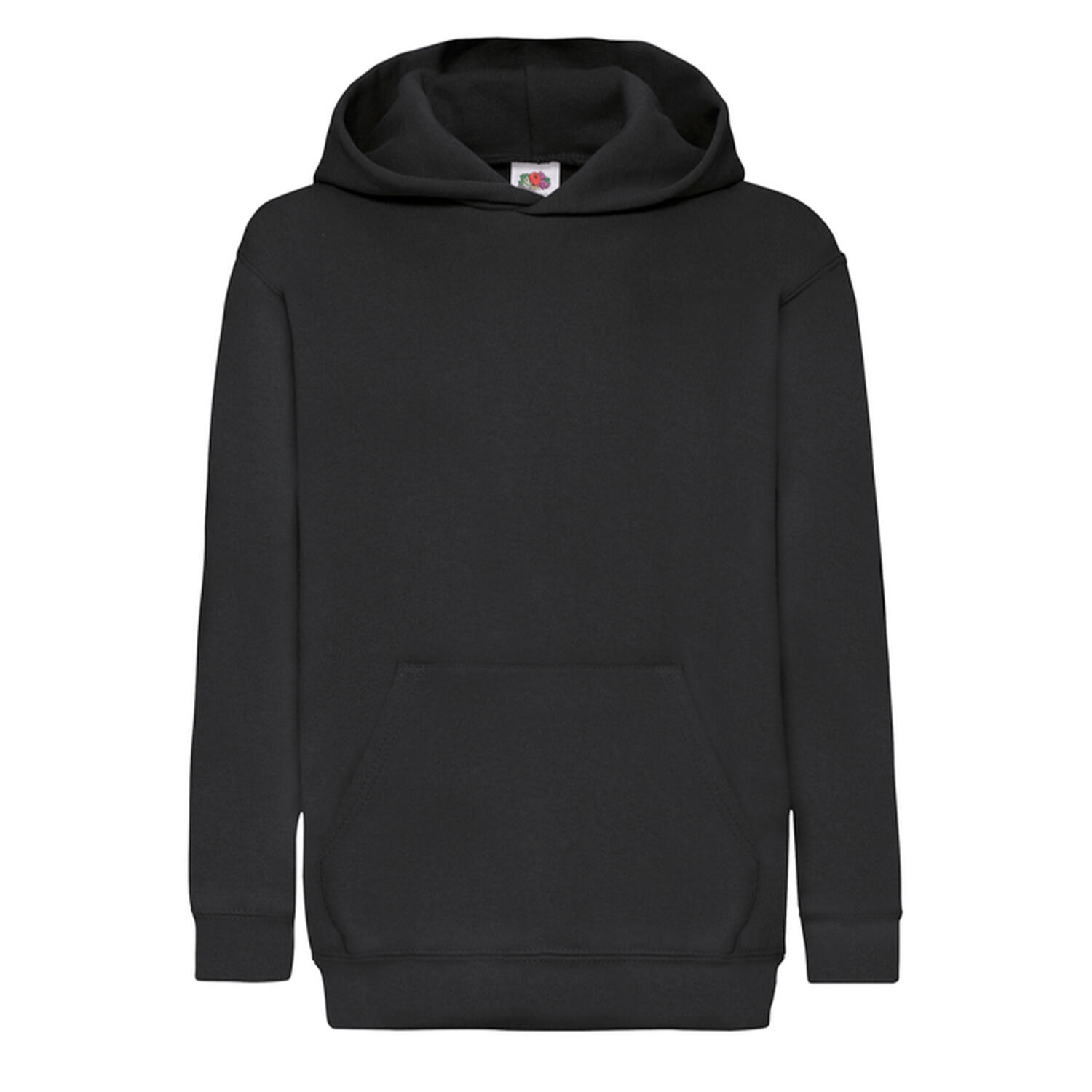 Felpa Con Cappuccio Aperta Fruit Of The Loom – Bambino 12-13 Anni, Blu Reale, Chiusura Con Cerniera, Manica Lunga