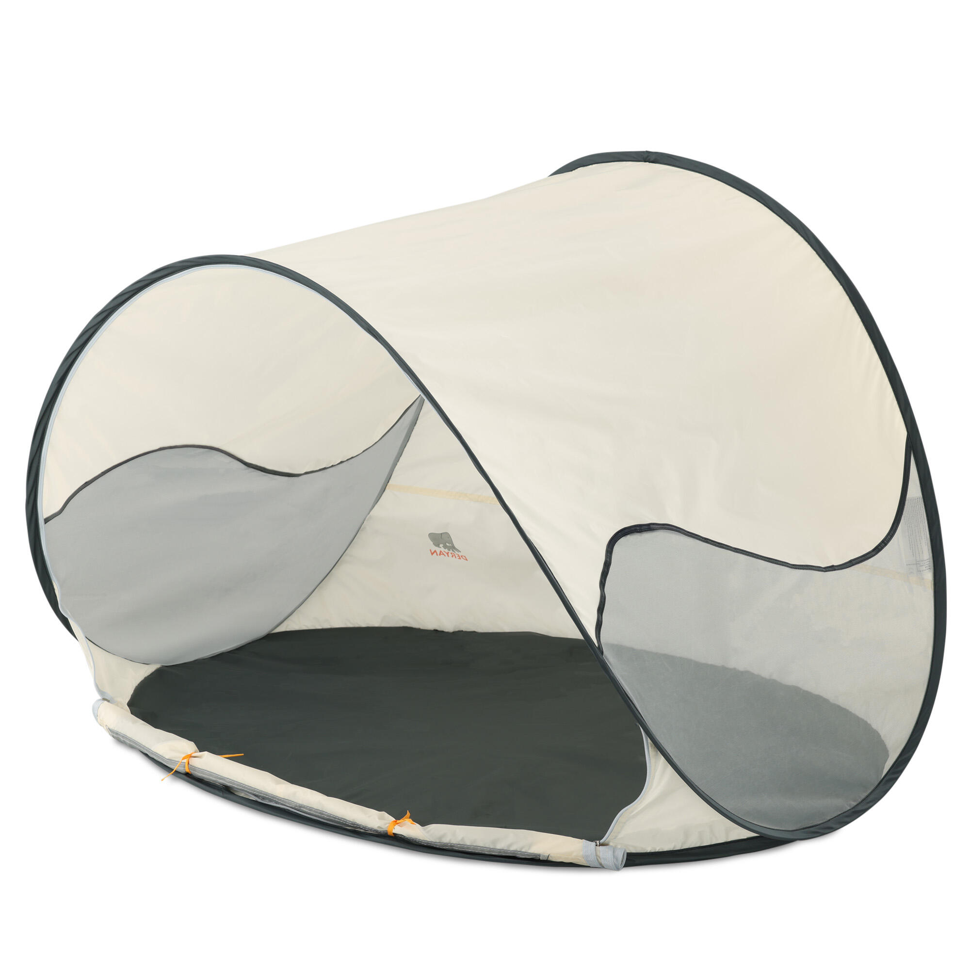 Luxe Pop-Up Strandtent - Lichtgewicht - Anti-UV 50+ - Crème 3/7