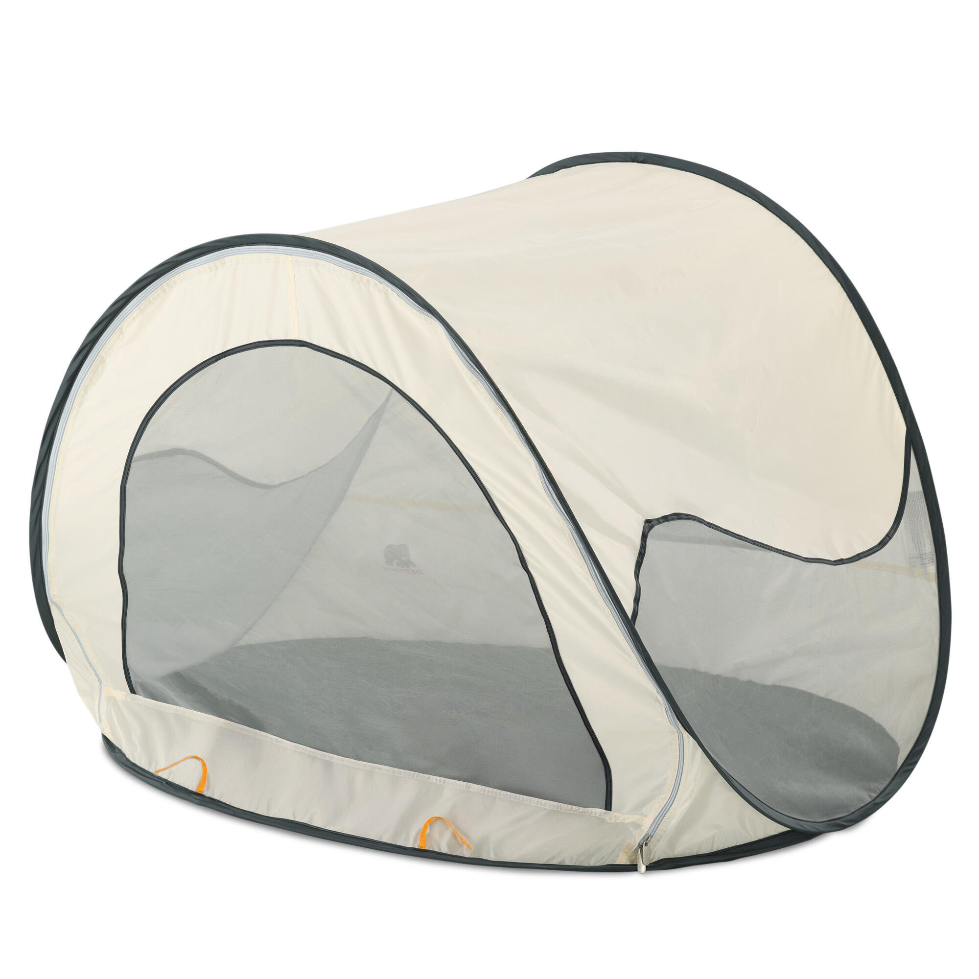 Luxe Pop-Up Strandtent - Lichtgewicht - Anti-UV 50+ - Crème 2/7
