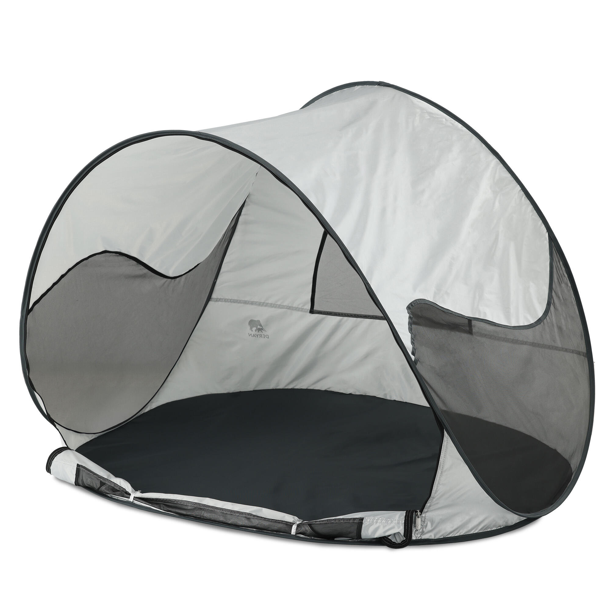 Luxus Pop Up Strandzelt - Silber 5/7