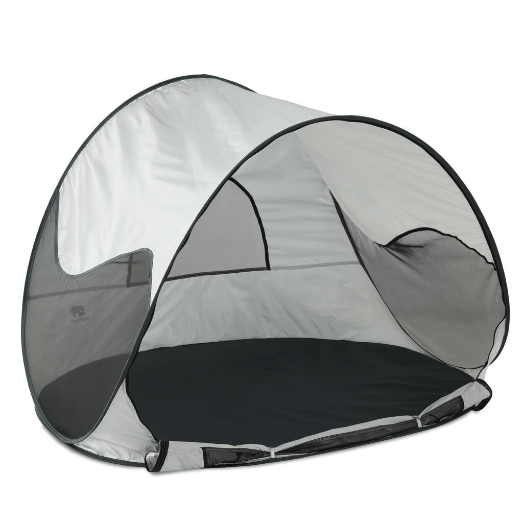 Luxury Pop-Up Beach Tent - Lightweight - UV 50+ Protection - Silver
