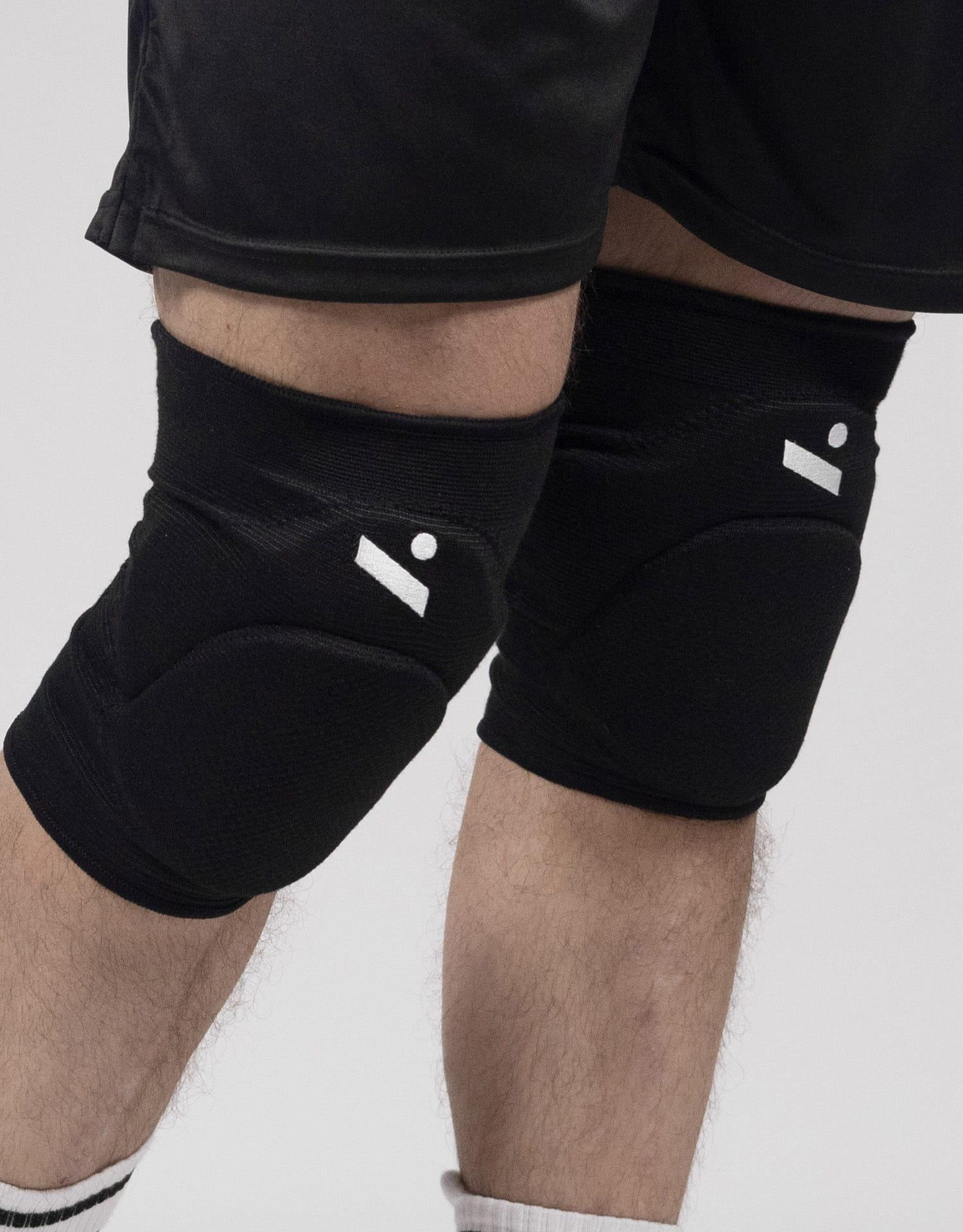 Volleybal kniebeschermers – “Sleek” Zwart Unisex (S) 5/7