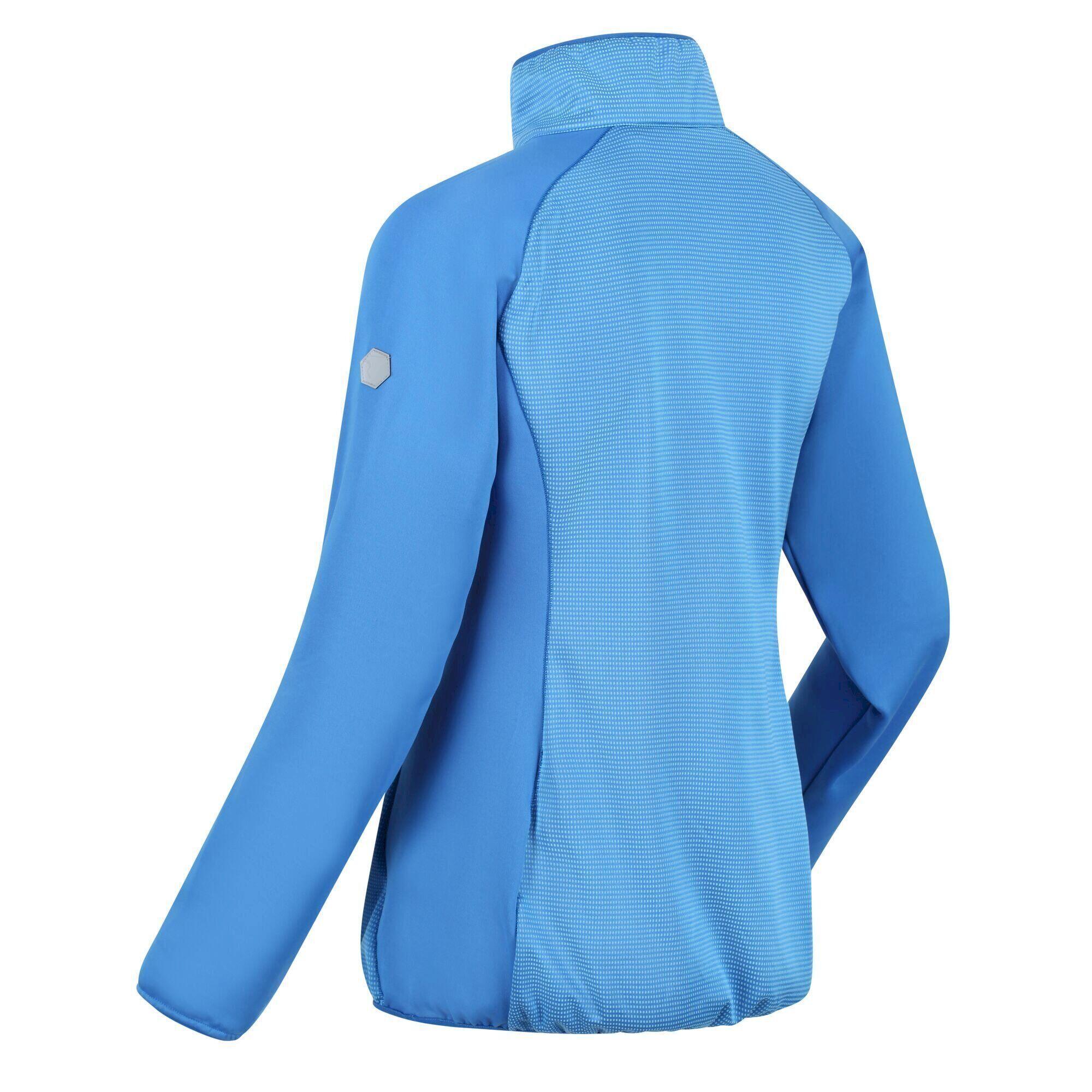 Womens/Ladies Highton II Two Tone Half Zip Fleece (Sonic Blue) 3/5