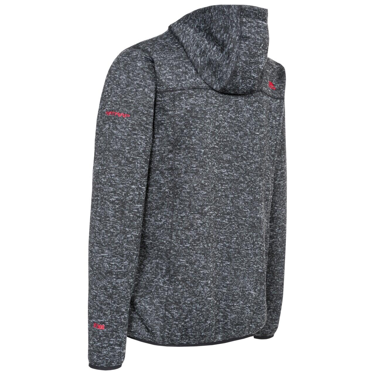 Odeno Giacca In Pile Con Cappuccio Uomo Trespass Grigio Scuro Screziato 2/5