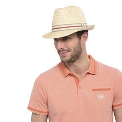 Trilby papier liseré terre battue Roland-Garros - beige