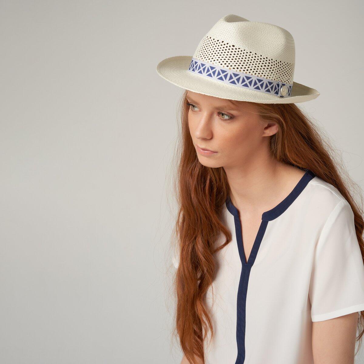 Trilby en paille unisexe Roland-Garros - multicolore 3/5
