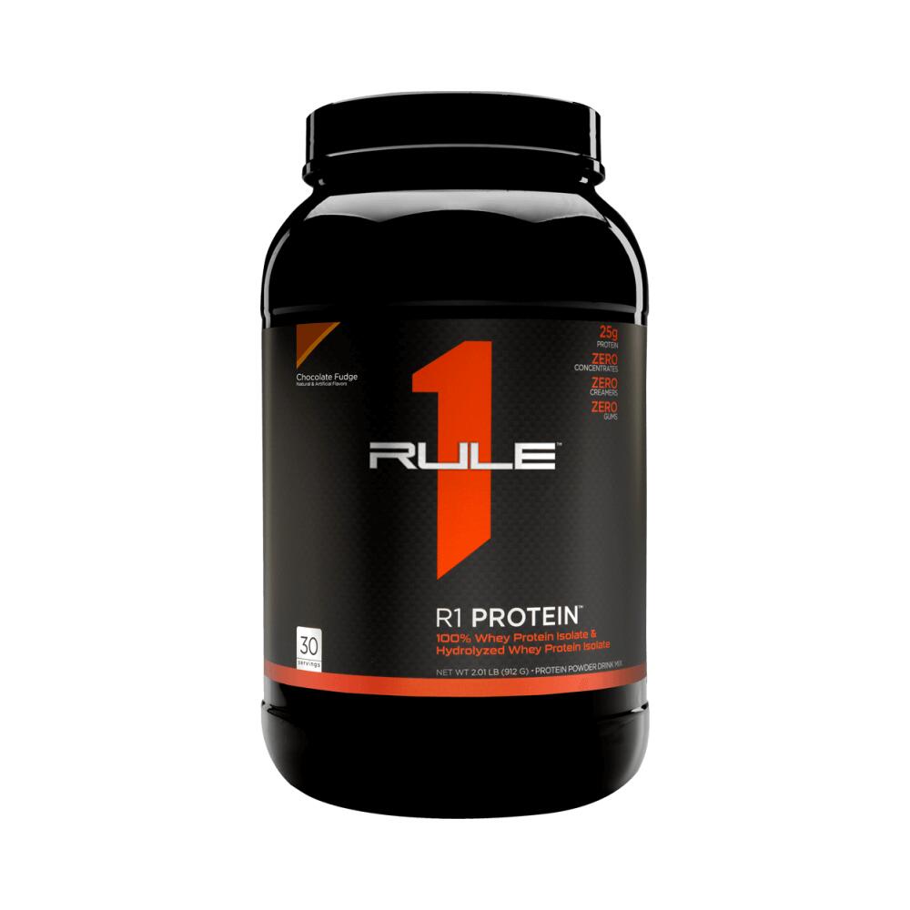 Rule1 - Rule1 R1 Protein Whey Isolate (2lbs) Chocolate Fudge - Protéines - Isolat De Whey - Decathlon
