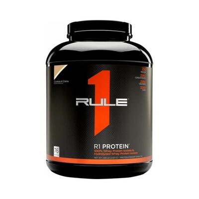 Rule1 r1 protein (2lbs) cookies & crème - eiwitten - wei-eiwit isolaat