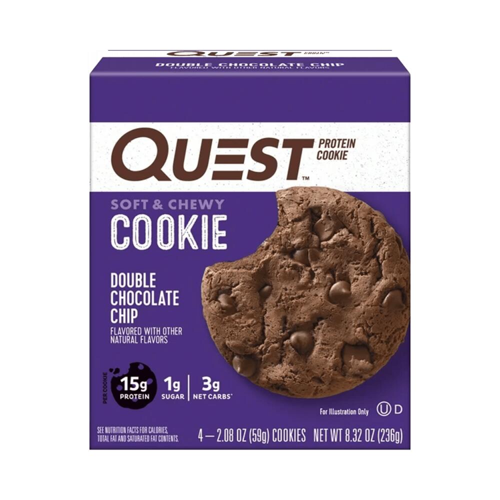 QUEST NUTRITION Quest Nutrition Protein Cookie (4x59g) Double Chocolate Chip