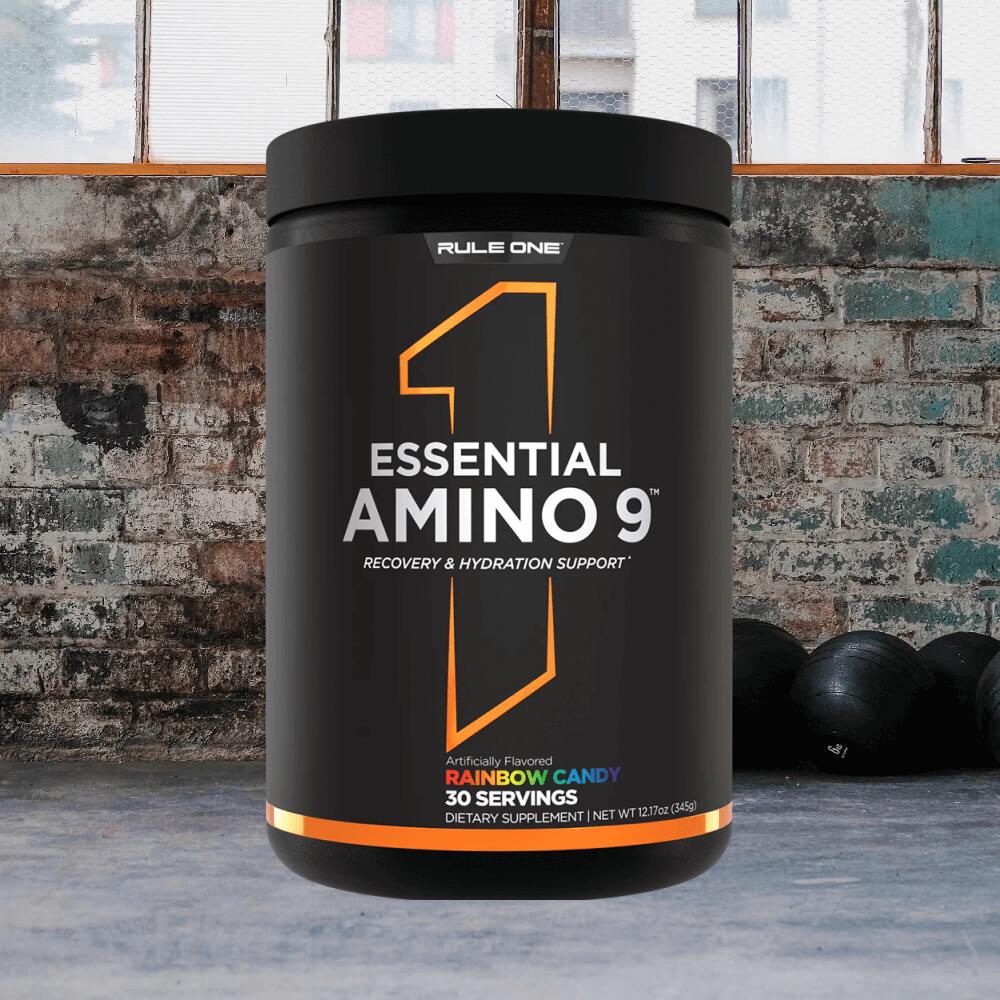 Rule1 R1 Essential Amino 9 (30serv) Rainbow Candy - Acides aminés - EAA 2/3