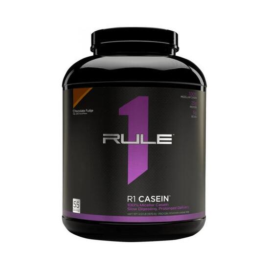 Rule1 R1 Casein Protein (4lbs) Chocolate Fudge - Protéines - Caséine