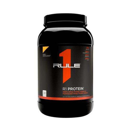 Rule1 R1 Protein Whey Isolate (2lbs) Salted Caramel - Protéines