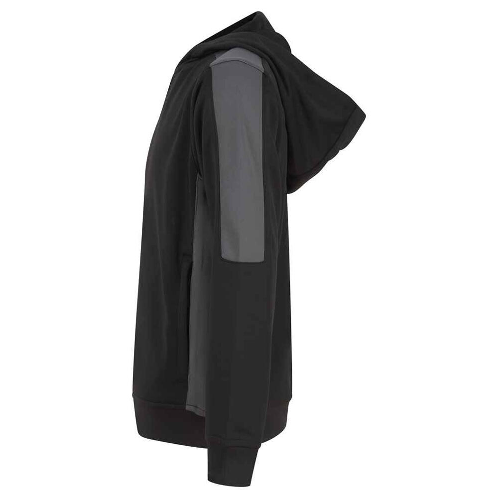 "Team" Kapuzenpullover für Kinder Schwarz/Metall-Grau 3/3