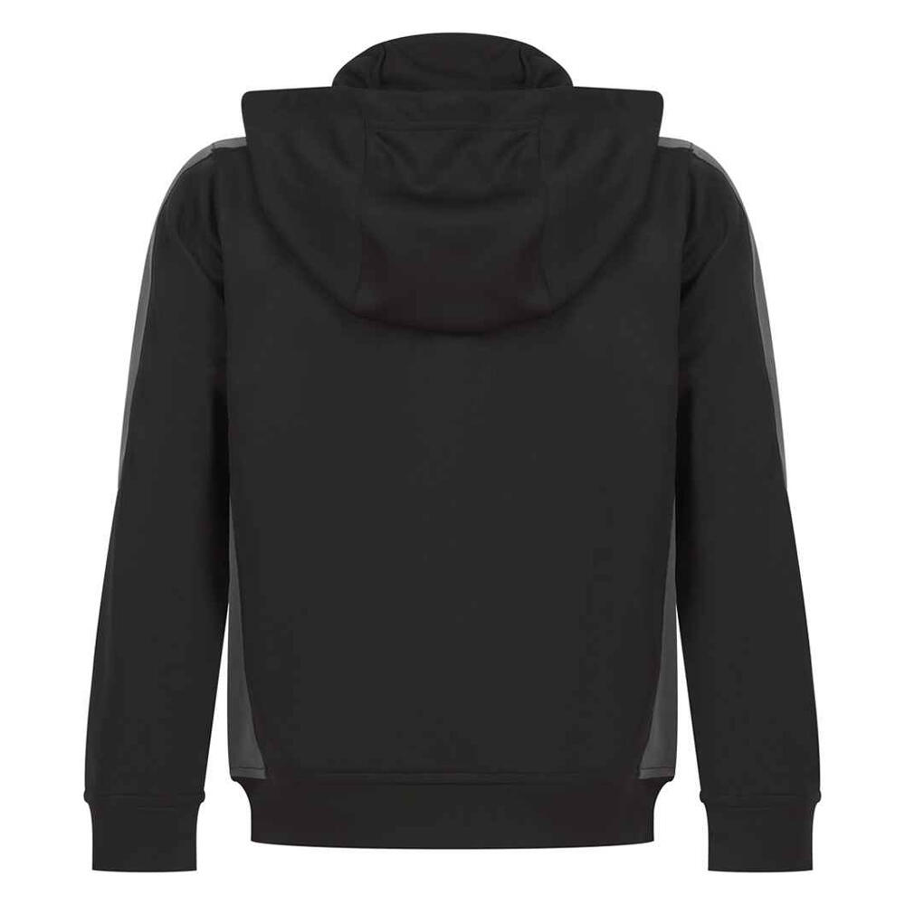 "Team" Kapuzenpullover für Kinder Schwarz/Metall-Grau 2/3